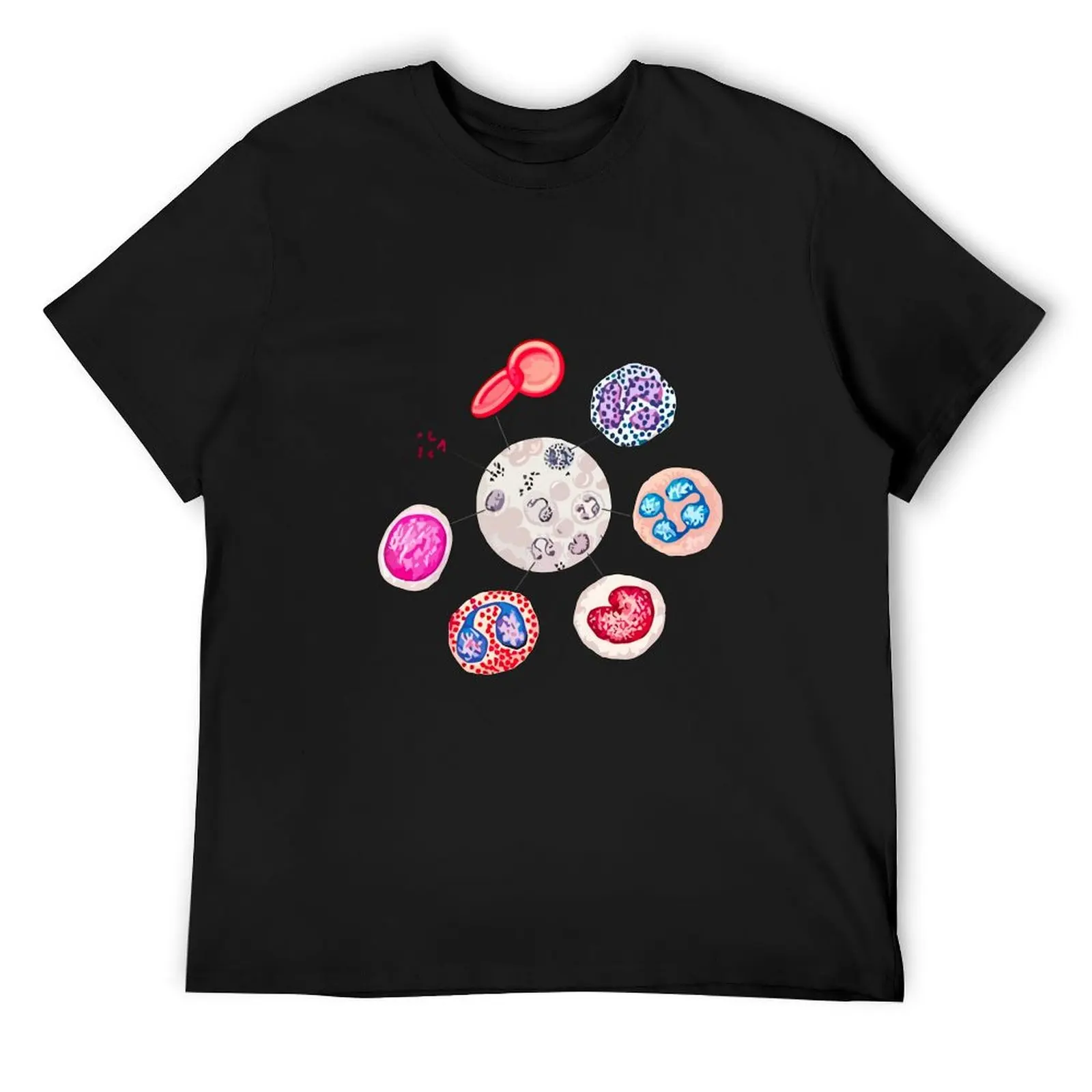 Blood cells. RBCs. WBCs, Basophil, Platelet, thrombocyte, Neutrophil, B-Lymphocyte, Monocyte, Eosinophil. T-Shirt
Blood cells. RBCs. WBCs, Basophil, Platelet, thrombocyte, Neutrophil, B-Lymphocyte, Monocyte, Eosinophil. T-Shirt