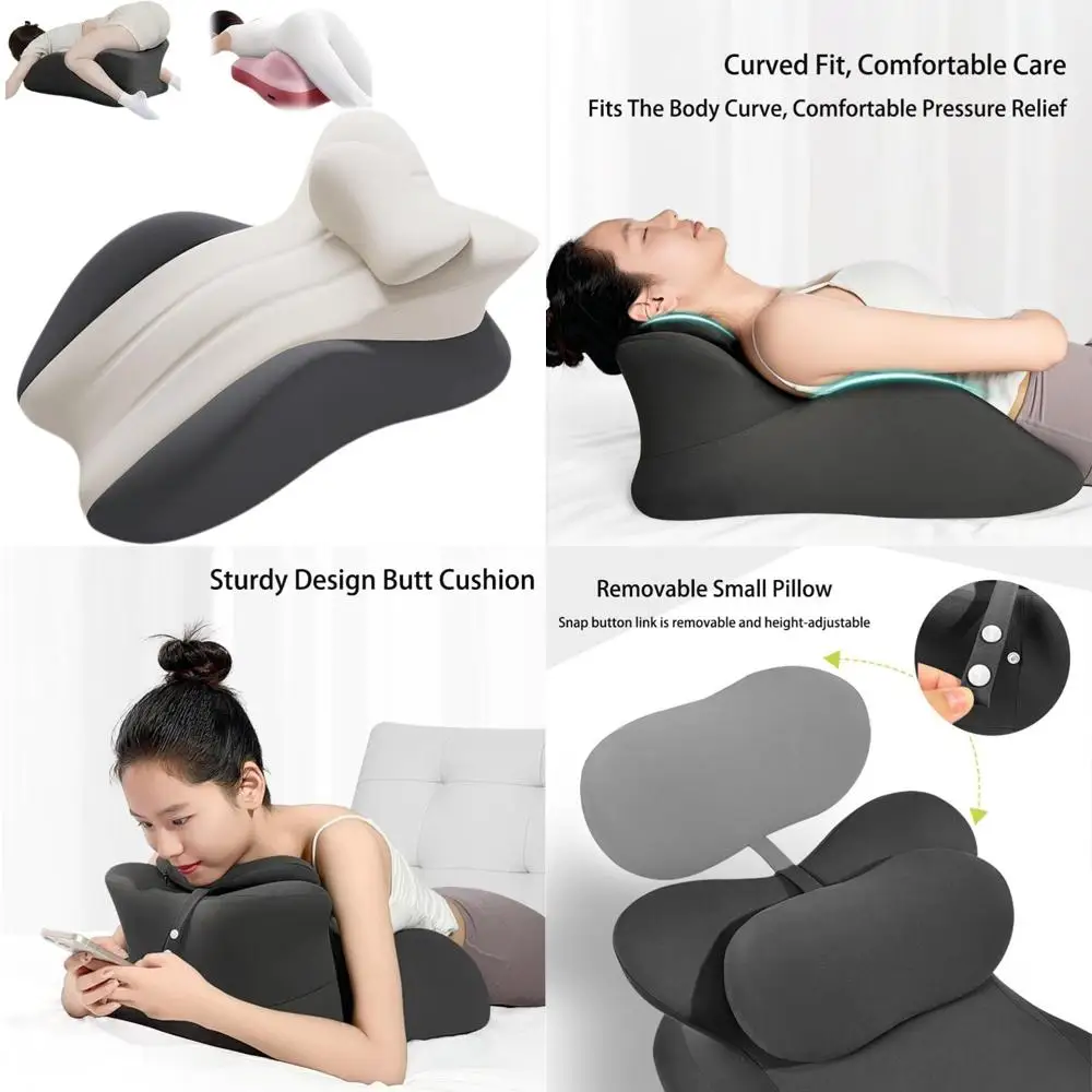 Ergonomic Memory Foam Cuneate Wedge Pillow for Back and Leg Support with Washable Cover, Ideal for Orthopedic Use on Bed or Floo
Ergonomic Memory Foam Cuneate Wedge Pillow for Back and Leg Support with Washable Cover, Ideal for Orthopedic Use on Bed or Floo