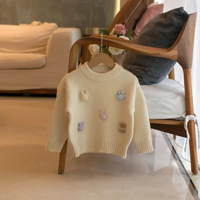 2-6 Y Spring Autumn Children's Sweaters Kid's Knit Tops Girls Cute Colorful Bunny Knitwear Pullover
2-6 Y Spring Autumn Children's Sweaters Kid's Knit Tops Girls Cute Colorful Bunny Knitwear Pullover