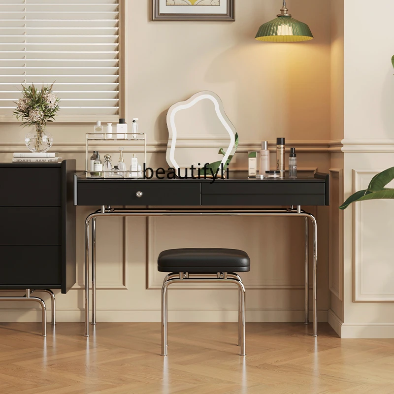Nordic Retro Solid Wood Dressing Table Storage Integrated Bedroom Modern American Mid-Ancient Makeup Table
Nordic Retro Solid Wood Dressing Table Storage Integrated Bedroom Modern American Mid-Ancient Makeup Table