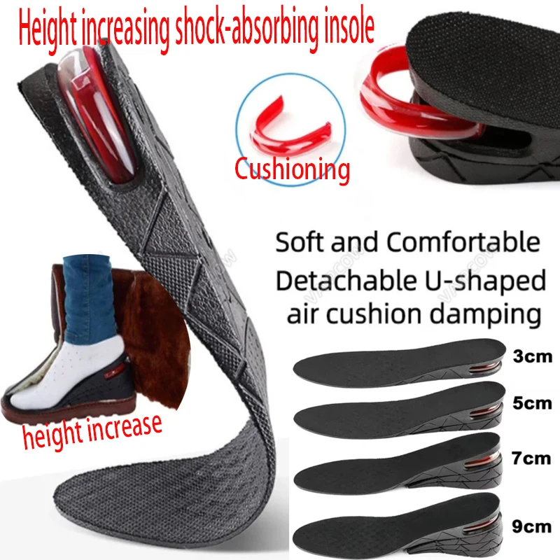 Height Increase Insoles Air Cushion Elevator Shoe Insole Lifts Kits Inserts for Men Women Taller Insoles 3-9cm Variable Height
Height Increase Insoles Air Cushion Elevator Shoe Insole Lifts Kits Inserts for Men Women Taller Insoles 3-9cm Variable Height