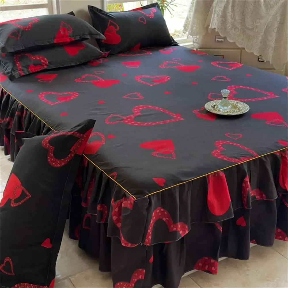 Bedskirt Set 1 Bedskirt 2 Pillowcases, No Pillow Insert Printed Bedskirt AntiSlip Bedding Set, Suitable For Bedroom And Guest R
Bedskirt Set 1 Bedskirt 2 Pillowcases, No Pillow Insert Printed Bedskirt AntiSlip Bedding Set, Suitable For Bedroom And Guest R