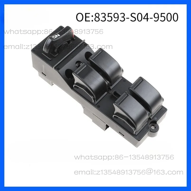 83593-S04-9500 Suitable for 96-20 years, glass lift switch, electric window switch
83593-S04-9500 Suitable for 96-20 years, glass lift switch, electric window switch