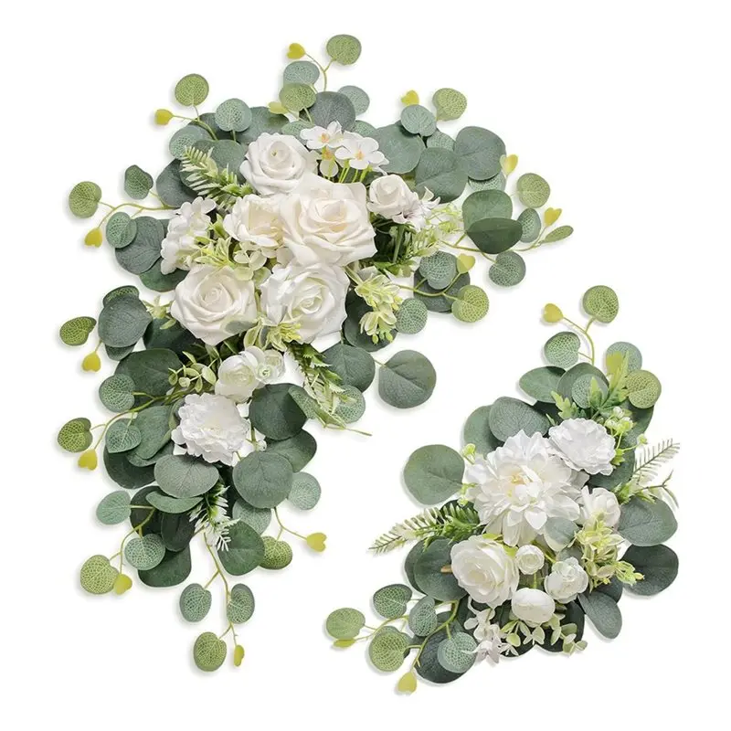 【ALLOWANCE】2 Pcs Artificial Wedding Arch Flowers For Wedding Sign, For Welcome Ceremony Sign,Faux Floral Swags,
【ALLOWANCE】2 Pcs Artificial Wedding Arch Flowers For Wedding Sign, For Welcome Ceremony Sign,Faux Floral Swags,