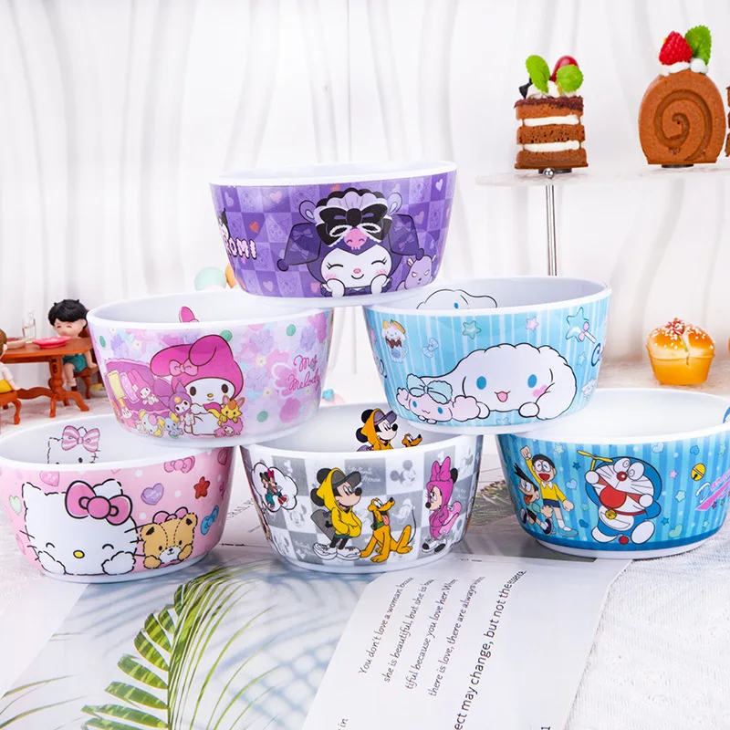 Kawaii Hello Kitty Imitation Porcelain Bowl Anime Kuromi Cinnamoroll Melody Cute Children Household Anti Scalding Cartoon Bowl
Kawaii Hello Kitty Imitation Porcelain Bowl Anime Kuromi Cinnamoroll Melody Cute Children Household Anti Scalding Cartoon Bowl