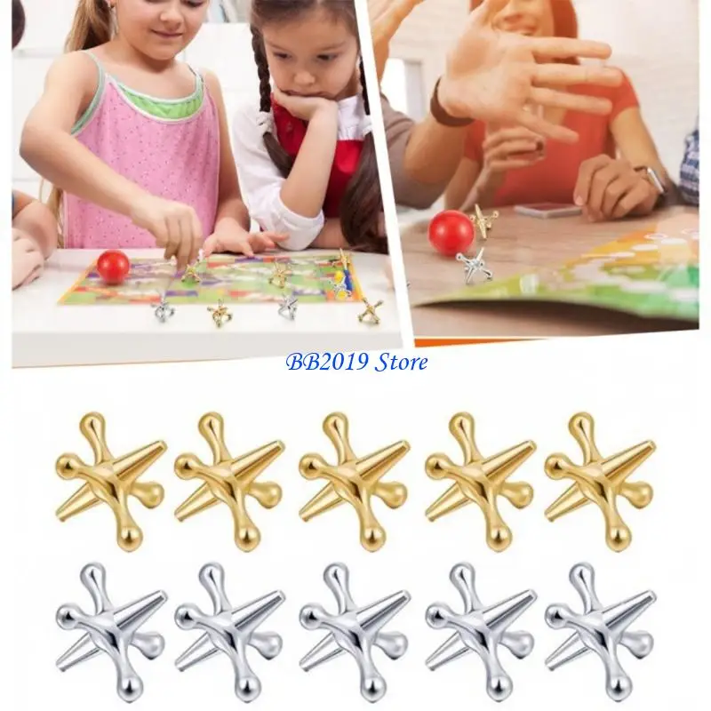 Q0KB Metal Jacks Game Elastic Ball Set Toy For Stress Reduction Fun Family Activity
Q0KB Metal Jacks Game Elastic Ball Set Toy For Stress Reduction Fun Family Activity