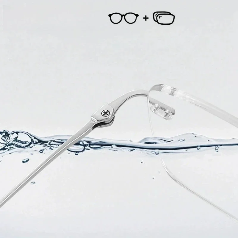 XUKA Optical Prescription Glasses Titanium Temple Recipe Eyewear Rimless Eyeglasses Myopia Hyperopia Eyewear
XUKA Optical Prescription Glasses Titanium Temple Recipe Eyewear Rimless Eyeglasses Myopia Hyperopia Eyewear