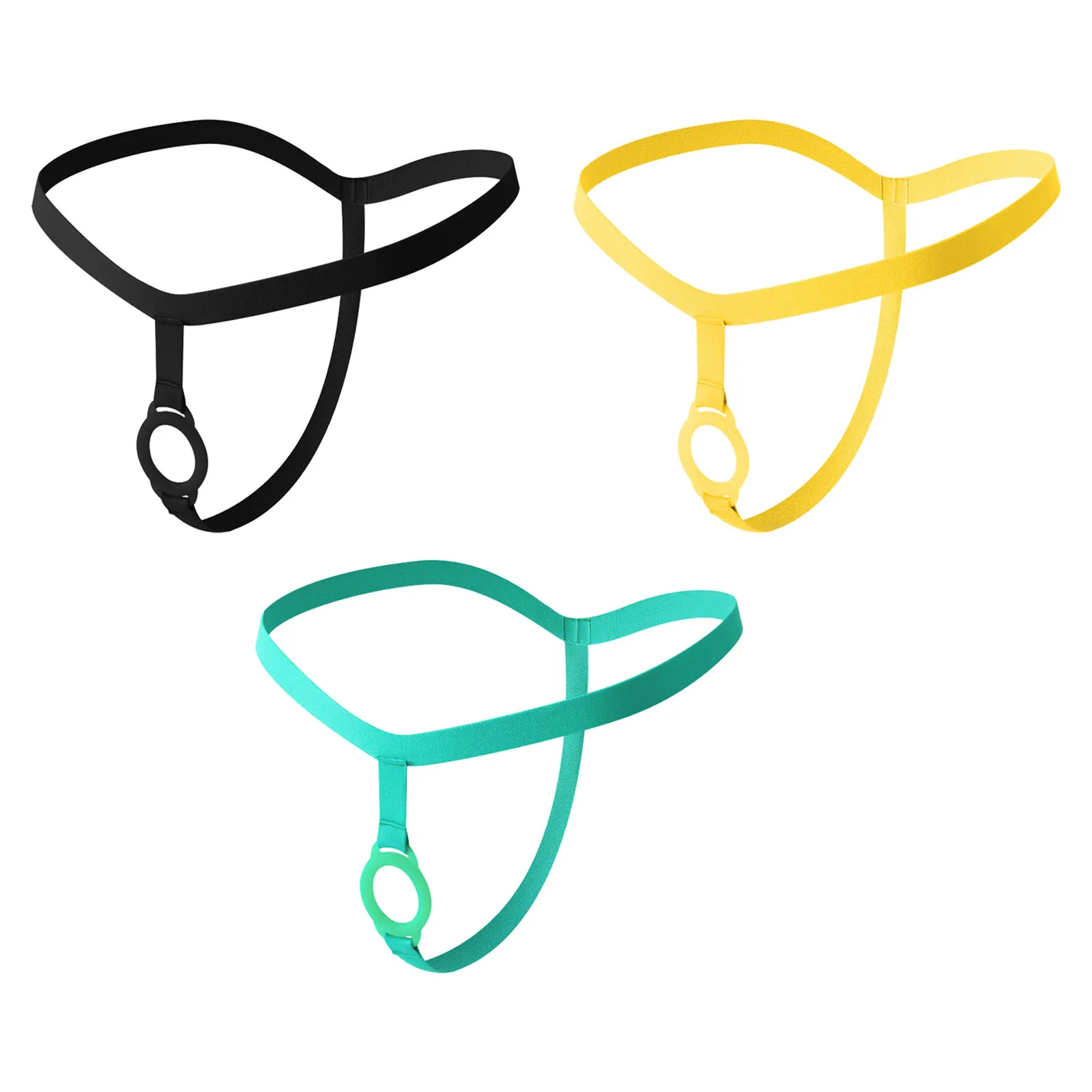 Mens Elastic Band Jockstraps Underwear with O-Ring Elastic Waistband Open Crotch T-back Thongs Underwear Bikini Briefs Nightwear
Mens Elastic Band Jockstraps Underwear with O-Ring Elastic Waistband Open Crotch T-back Thongs Underwear Bikini Briefs Nightwear