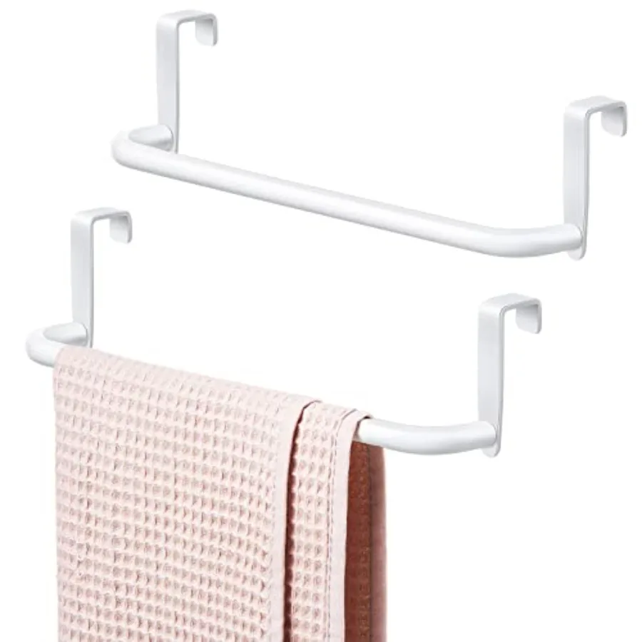 2 Pieces Metal Towel Bar Kitchen Cabinet Steel Towel Rack Bar for Hanging on Inside or Outside of Doors, Home Kitchen Bathroom
2 Pieces Metal Towel Bar Kitchen Cabinet Steel Towel Rack Bar for Hanging on Inside or Outside of Doors, Home Kitchen Bathroom