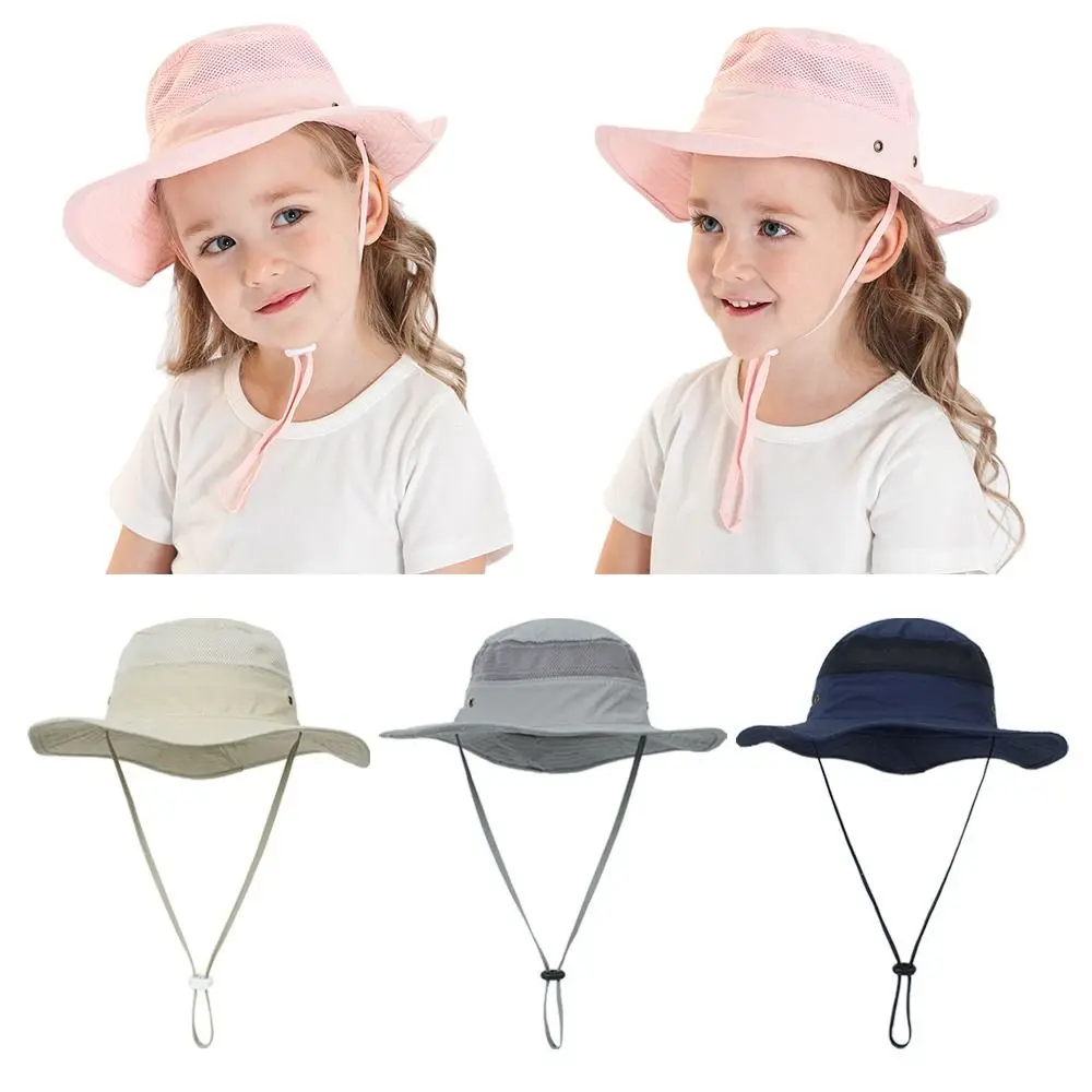 Outdoor Polyester Kids Bucket Hat Cute Breathable Sun Cap Comfortable UV Protection Panama Hat Infant Girls Boys
Outdoor Polyester Kids Bucket Hat Cute Breathable Sun Cap Comfortable UV Protection Panama Hat Infant Girls Boys