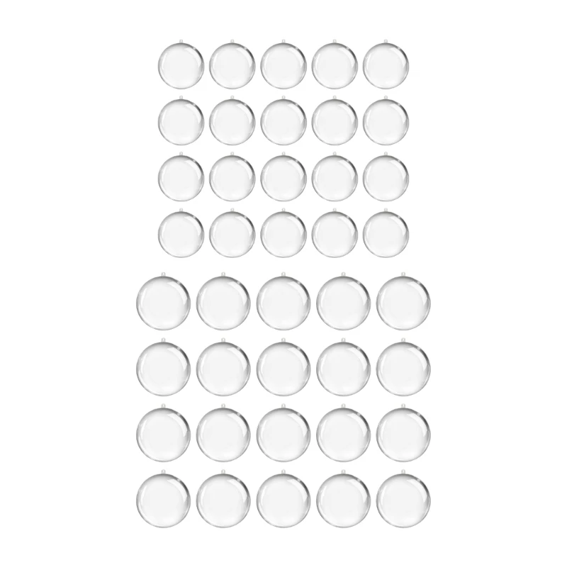 40pcs Round Transparent Plastic Ball for Christmas Tree Hanging Ornaments Fillable Bauble Wedding Party Decoration T21C
40pcs Round Transparent Plastic Ball for Christmas Tree Hanging Ornaments Fillable Bauble Wedding Party Decoration T21C
