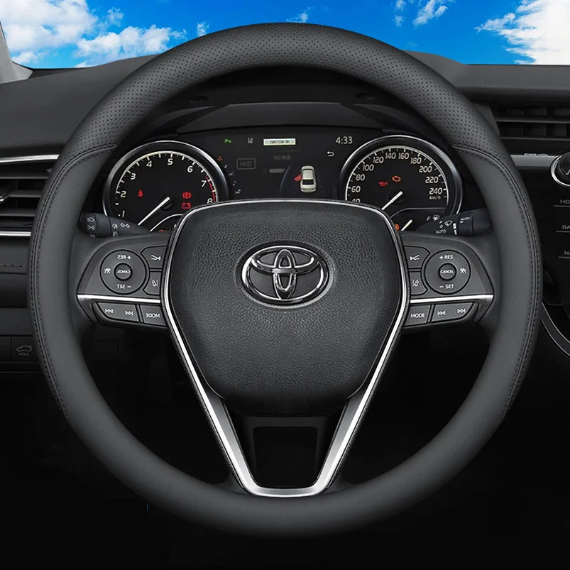 For Toyota Camry Corolla Avalon Wildlander Highlander RAV4 Universal Car Steering Wheel Cover Shell Car Accessories Leather
For Toyota Camry Corolla Avalon Wildlander Highlander RAV4 Universal Car Steering Wheel Cover Shell Car Accessories Leather