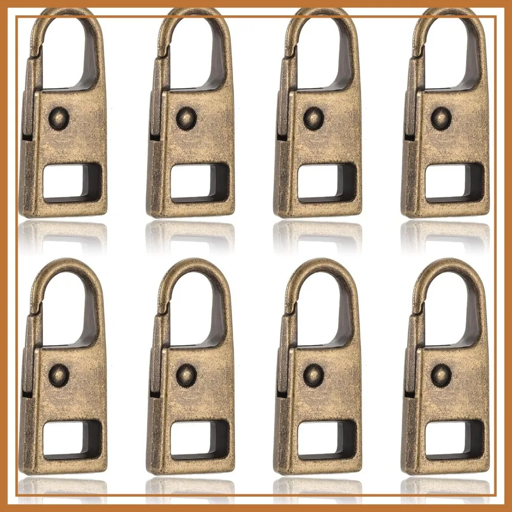 8 Pcs Zipper Pull Replacement Set, Metal Slider Handle for Luggage Backpack Jacket Coat
8 Pcs Zipper Pull Replacement Set, Metal Slider Handle for Luggage Backpack Jacket Coat