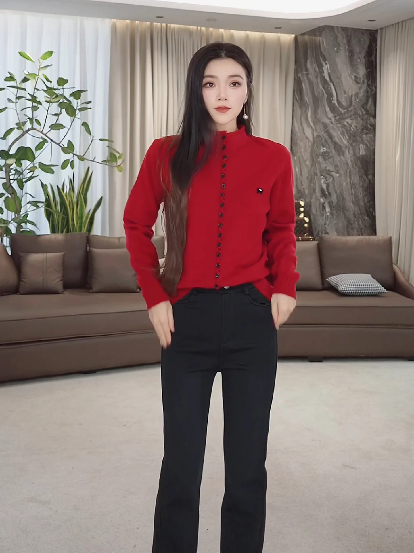 eila Knitted Sweater Red Wood ain Women's Faion Inner Wear Outer Wear Autumn Winter New Sle Ele Sle
eila Knitted Sweater Red Wood ain Women's Faion Inner Wear Outer Wear Autumn Winter New Sle Ele Sle