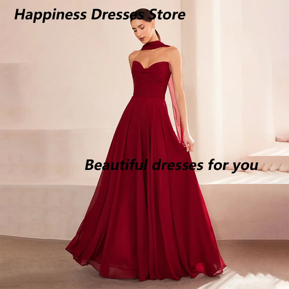 Burgundy Evening Dress Customized Sleeveless V Neck A-line Pleat Chiffon Prom Dress Simple Casual Custom Size Party Dresses
Burgundy Evening Dress Customized Sleeveless V Neck A-line Pleat Chiffon Prom Dress Simple Casual Custom Size Party Dresses