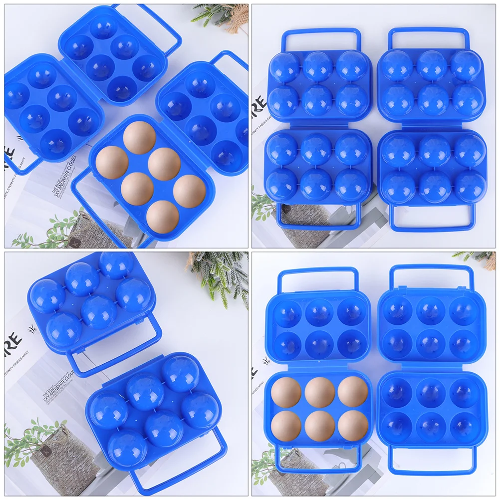 4pcs 6-Grid Portable Egg Storage Box Food Grade Egg Holder For Camping Outdoor Travel Sealing Dustproof Container
4pcs 6-Grid Portable Egg Storage Box Food Grade Egg Holder For Camping Outdoor Travel Sealing Dustproof Container