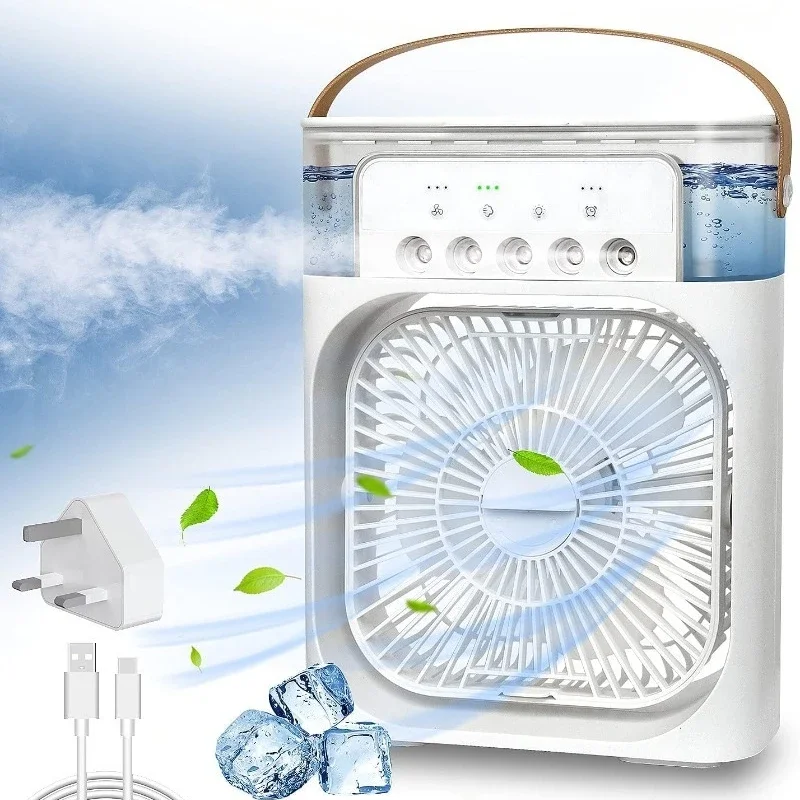 Household Small Air Cooler LED Night Light Portable Humidifier Air Adjustment Fan Office Home Fan New 3 In 1 Fan Air Conditioner
Household Small Air Cooler LED Night Light Portable Humidifier Air Adjustment Fan Office Home Fan New 3 In 1 Fan Air Conditioner