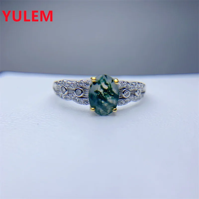 YULEM натуральный 6*8 мм моховый агат стерлингового серебра 925 пробы открытые кольца изменяемого размера для женщин зеленые драгоценные камни помолвка свадебные украшения подарок
YULEM натуральный 6*8 мм моховый агат стерлингового серебра 925 пробы открытые кольца изменяемого размера для женщин зеленые драгоценные камни помолвка свадебные украшения подарок
