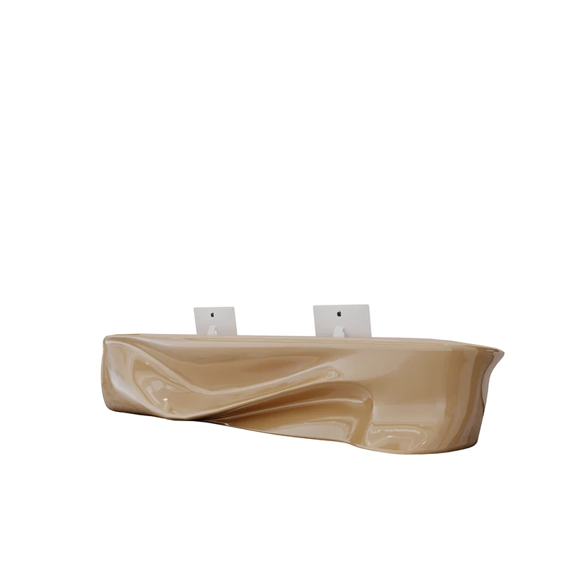 Customized fiberglass irregular painted bar counter, minimalist modern medical beauty salon reception desk, company hotel
Customized fiberglass irregular painted bar counter, minimalist modern medical beauty salon reception desk, company hotel