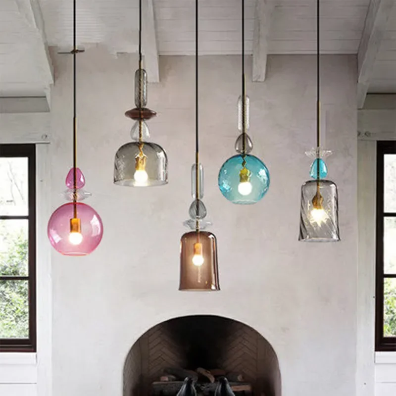 Modern simple creative confectionery glass chandelier restaurant living room bar bedroom light color single Chandelier
Modern simple creative confectionery glass chandelier restaurant living room bar bedroom light color single Chandelier