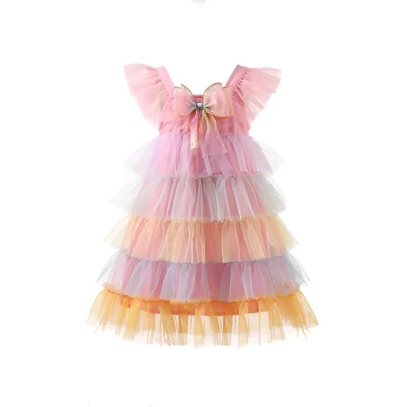 Girls' Dress 2025 Summer Fashion Children's Clothes Princess Rainbow Pink Cake multi-layer Gauze Baby Girl Birthday Party Dress
Girls' Dress 2025 Summer Fashion Children's Clothes Princess Rainbow Pink Cake multi-layer Gauze Baby Girl Birthday Party Dress