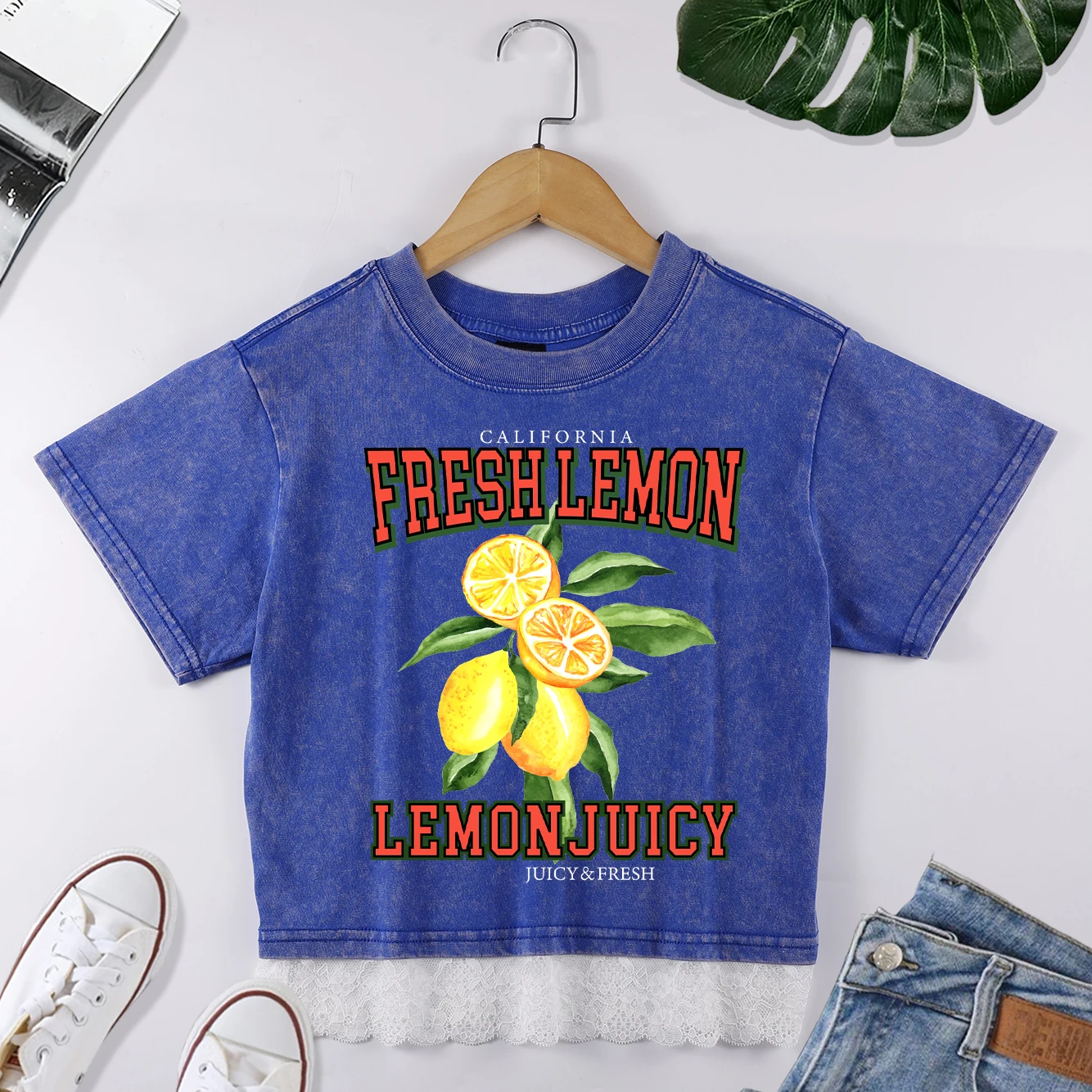Fresh Lemon Juicy Washed Crop T Shirt Women Cotton Hip Hop Tops Crewneck Creative Lace Splicing Tee Fashion Cotton Clothes
Fresh Lemon Juicy Washed Crop T Shirt Women Cotton Hip Hop Tops Crewneck Creative Lace Splicing Tee Fashion Cotton Clothes