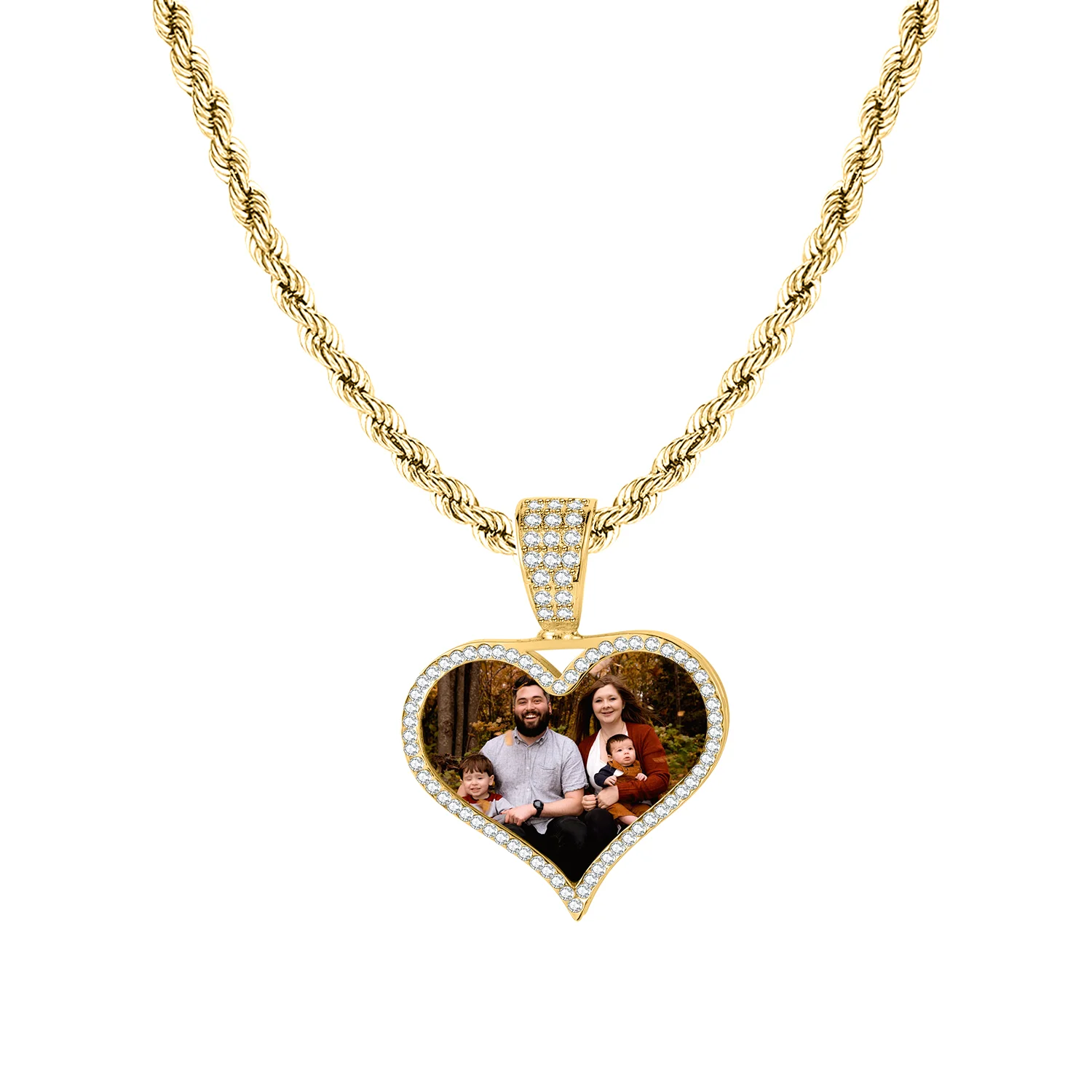 High Polished Love Heart Photo Pendant Stainless Steel Customized Text And Photo Waterproof Twisted Chain Pendant
High Polished Love Heart Photo Pendant Stainless Steel Customized Text And Photo Waterproof Twisted Chain Pendant