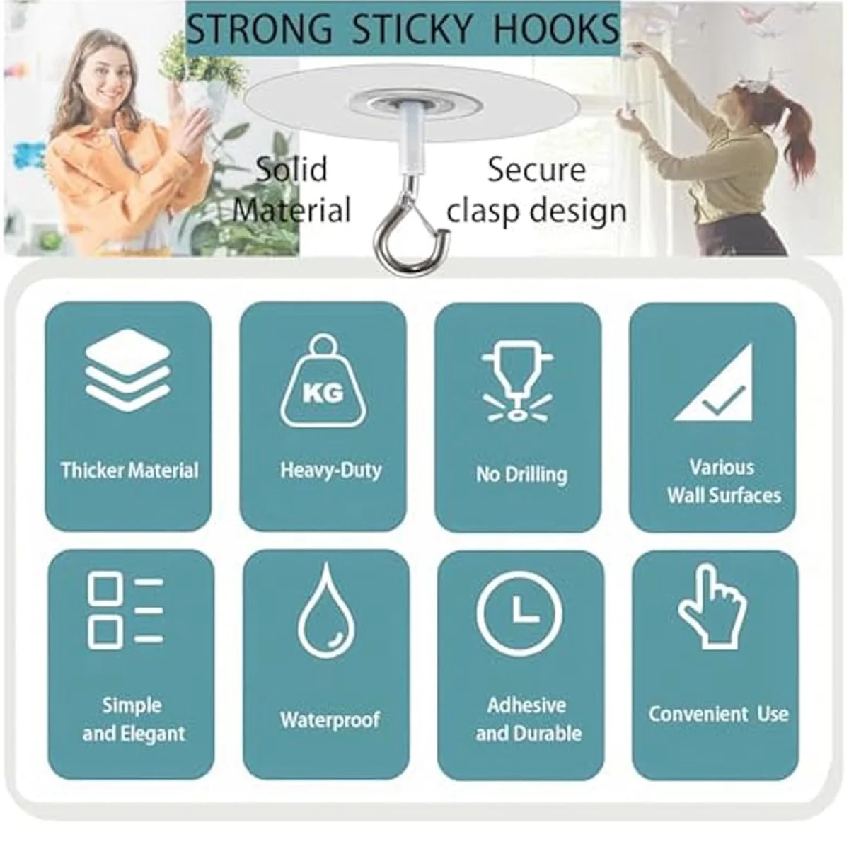 6Pcs Adhesive Ceiling Hooks for Popcorn Concrete Textured Ceiling Wall Surface, No Drilling Self Adhesive Ceiling Hooks HOT
6Pcs Adhesive Ceiling Hooks for Popcorn Concrete Textured Ceiling Wall Surface, No Drilling Self Adhesive Ceiling Hooks HOT
