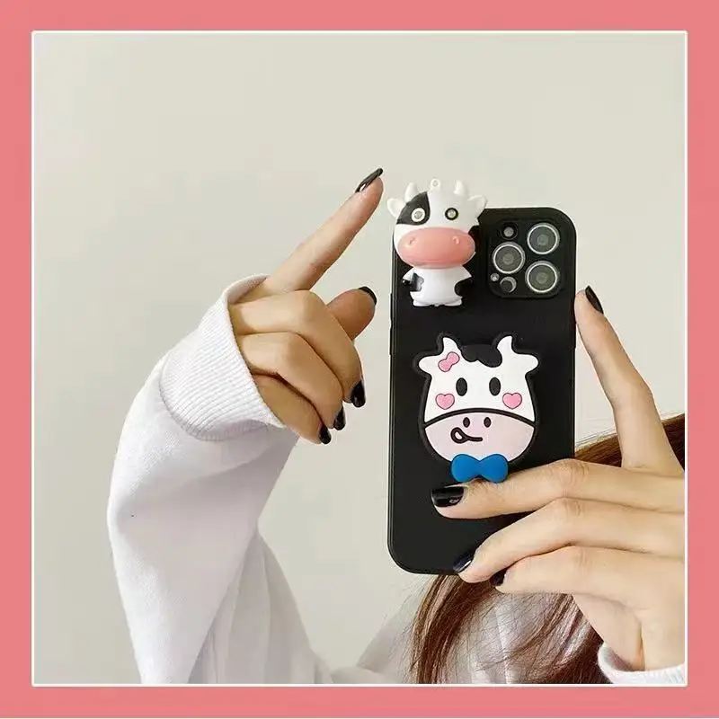 Press to Light Up 3D Cow Phone Case for iPhone 15 14 13 12 Pro Max LED Cartoon Soft Silicone Shockproof Cover with Stand
Press to Light Up 3D Cow Phone Case for iPhone 15 14 13 12 Pro Max LED Cartoon Soft Silicone Shockproof Cover with Stand