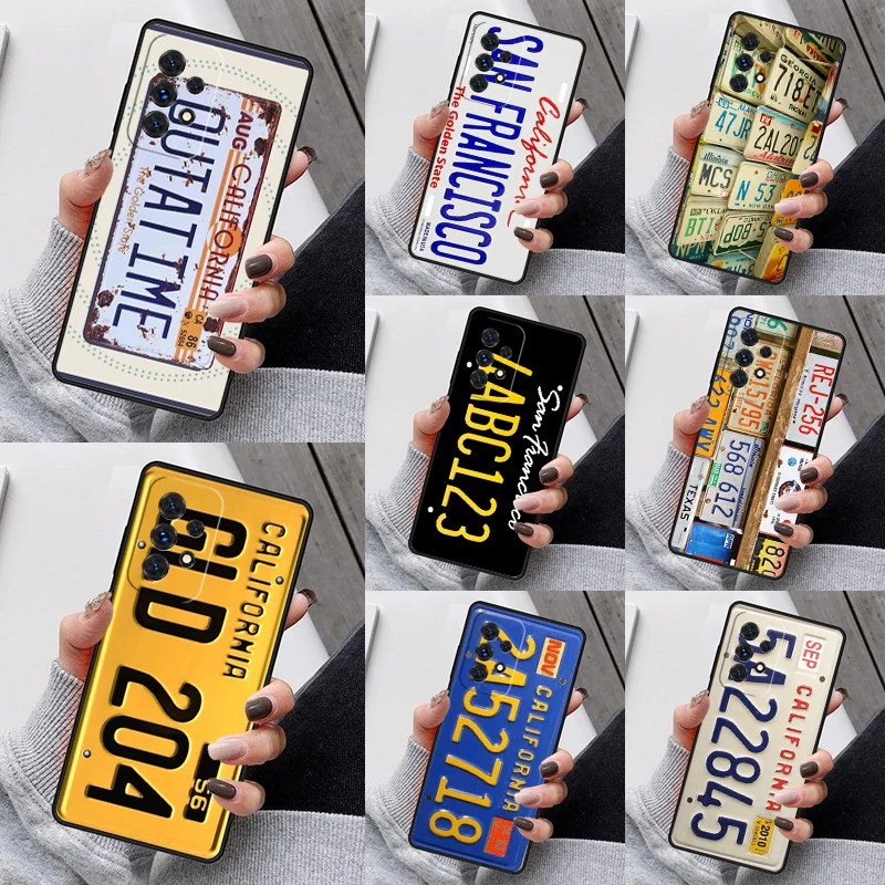 LICENSE NUMBER PLATES Phone Case For Samsung Galaxy S23 S21 S20 FE S24 S22 Ultra Note20 S10 S9 S8 Plus A40 A52 A12 A13 A53
LICENSE NUMBER PLATES Phone Case For Samsung Galaxy S23 S21 S20 FE S24 S22 Ultra Note20 S10 S9 S8 Plus A40 A52 A12 A13 A53