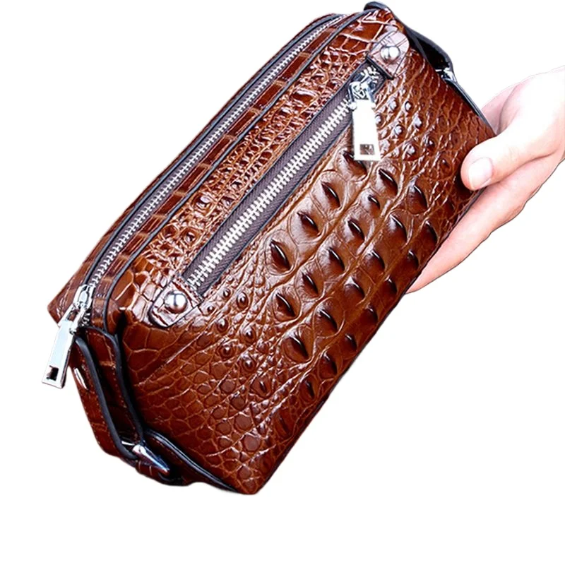 New Fashion Business Men's Alligator Pattern Wallet Cowhide Genuine Leather Long Organizer Clutches Men Brand LCard Holder Purse
New Fashion Business Men's Alligator Pattern Wallet Cowhide Genuine Leather Long Organizer Clutches Men Brand LCard Holder Purse