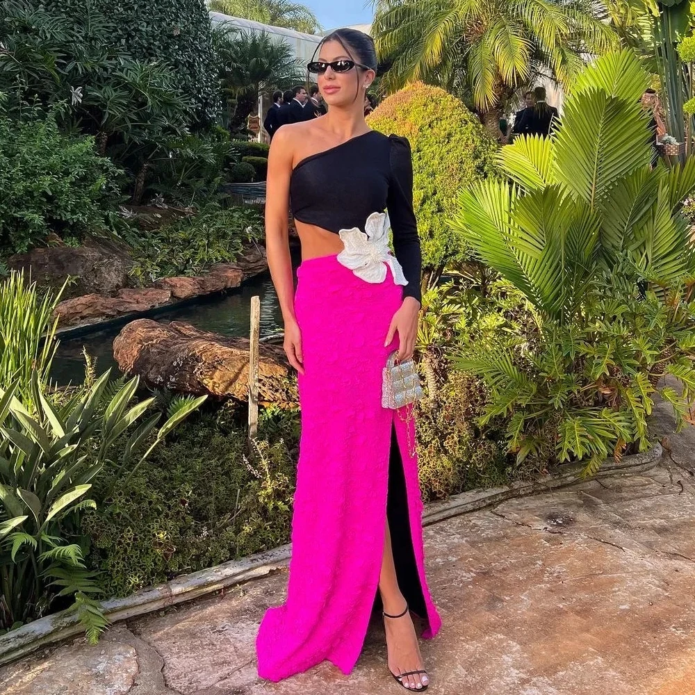 Celebrity Fashion One Shoulder Long Sleeve Elegant Evening Party Dress Women Sexy Patchwork Long Maxi Dress High Quality
Celebrity Fashion One Shoulder Long Sleeve Elegant Evening Party Dress Women Sexy Patchwork Long Maxi Dress High Quality