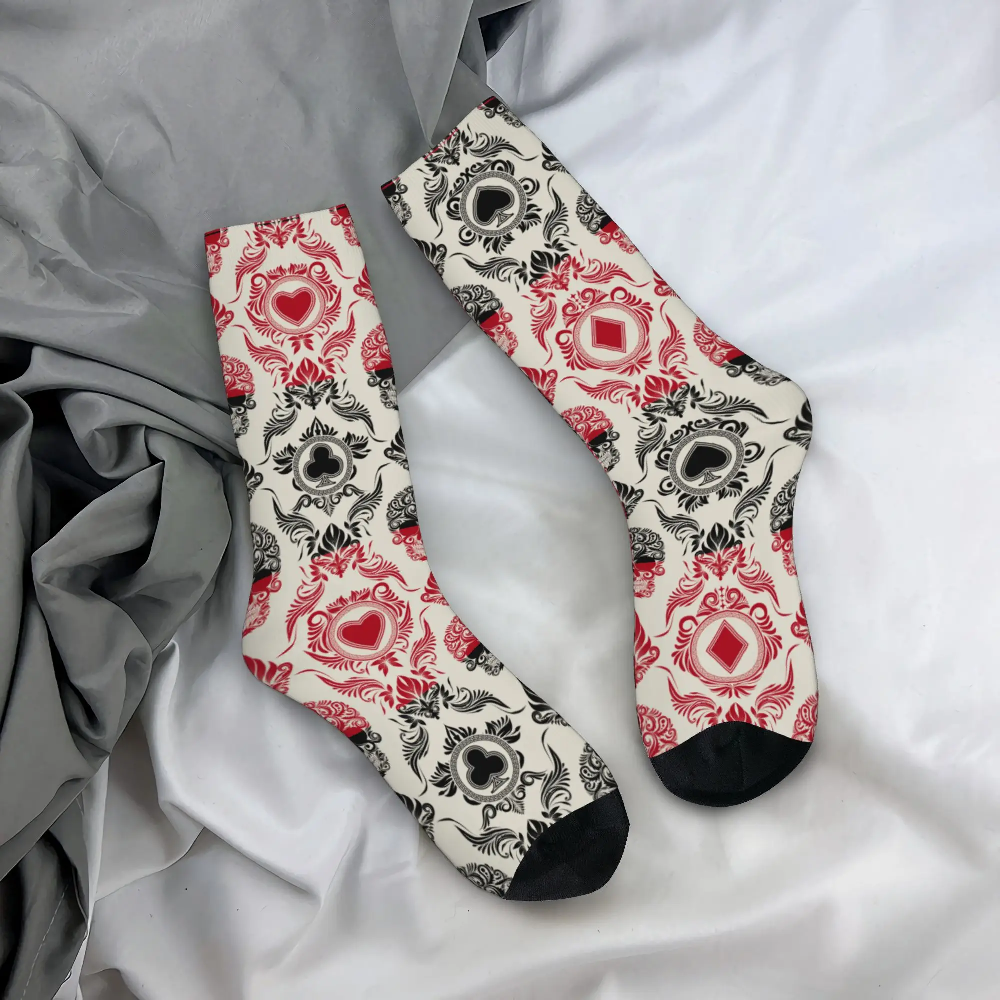 Autumn Winter Hip-hop Men's Women's Poker Playing Card Socks Sweat Absorbing Basketball Socks
Autumn Winter Hip-hop Men's Women's Poker Playing Card Socks Sweat Absorbing Basketball Socks