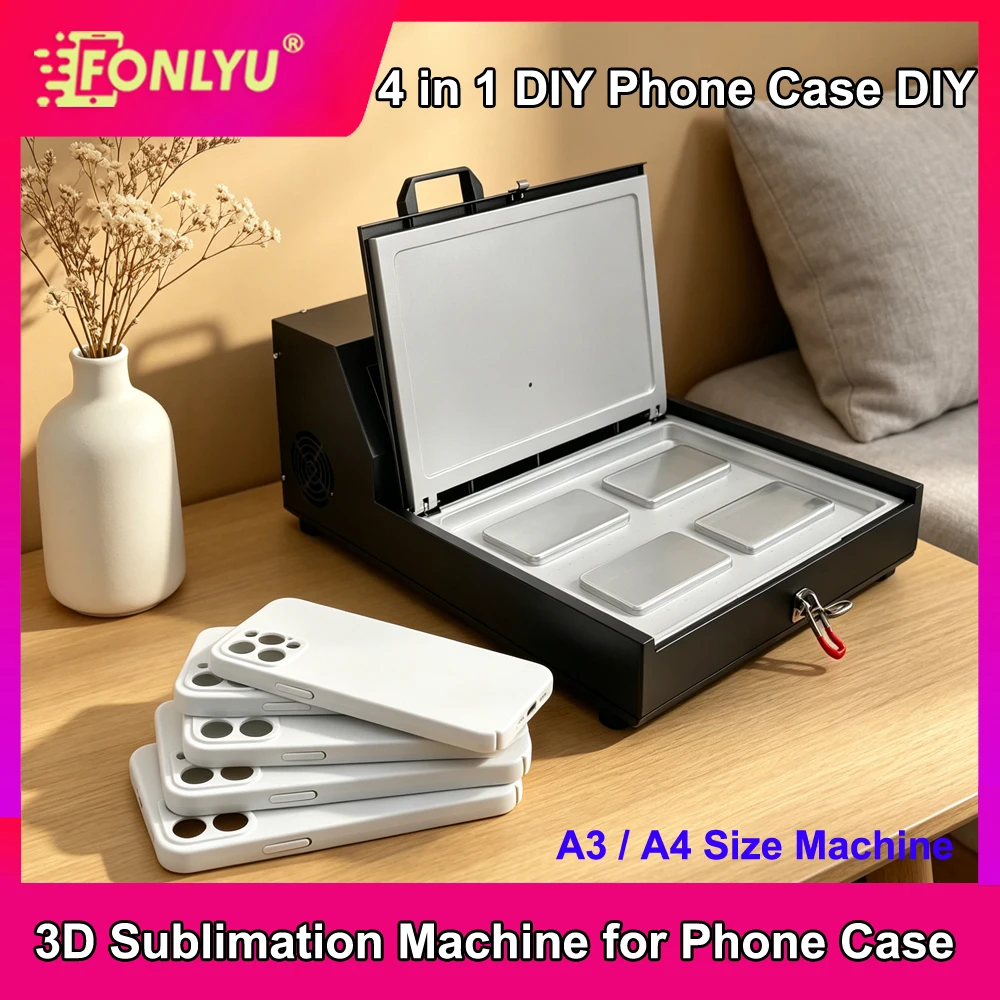 FONLYU 3D Vacuum Press Machine 4 in 1 A3 Heat Press Printer 3D Sublimation Heat Press Machine for Phone Cases Shell Cover DIY
FONLYU 3D Vacuum Press Machine 4 in 1 A3 Heat Press Printer 3D Sublimation Heat Press Machine for Phone Cases Shell Cover DIY