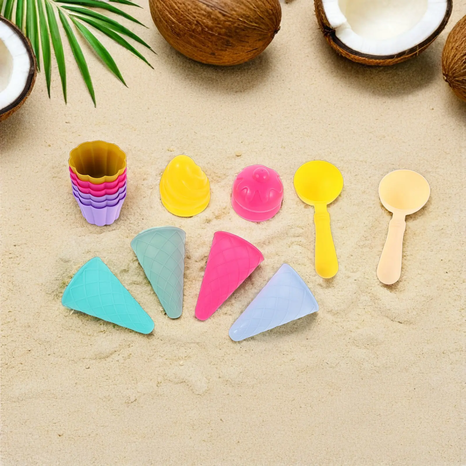 3Set Ice Cream Cone Scoop Set Creative Beach Sand Play Pretend Ice Cream Making Outdoor Seaside Play for Kids Scoop Cones Toys
3Set Ice Cream Cone Scoop Set Creative Beach Sand Play Pretend Ice Cream Making Outdoor Seaside Play for Kids Scoop Cones Toys