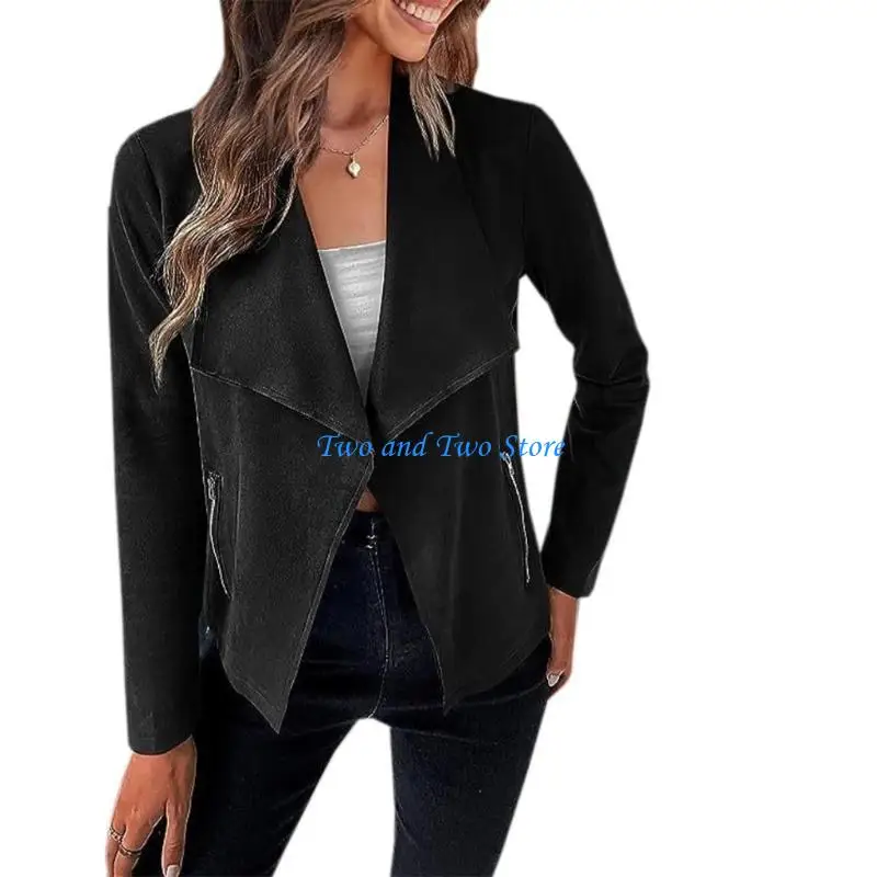 HX6F Women's Faux Suede Fashion Autumn Long Sleeve Front Opening Cropped Coat
HX6F Women's Faux Suede Fashion Autumn Long Sleeve Front Opening Cropped Coat