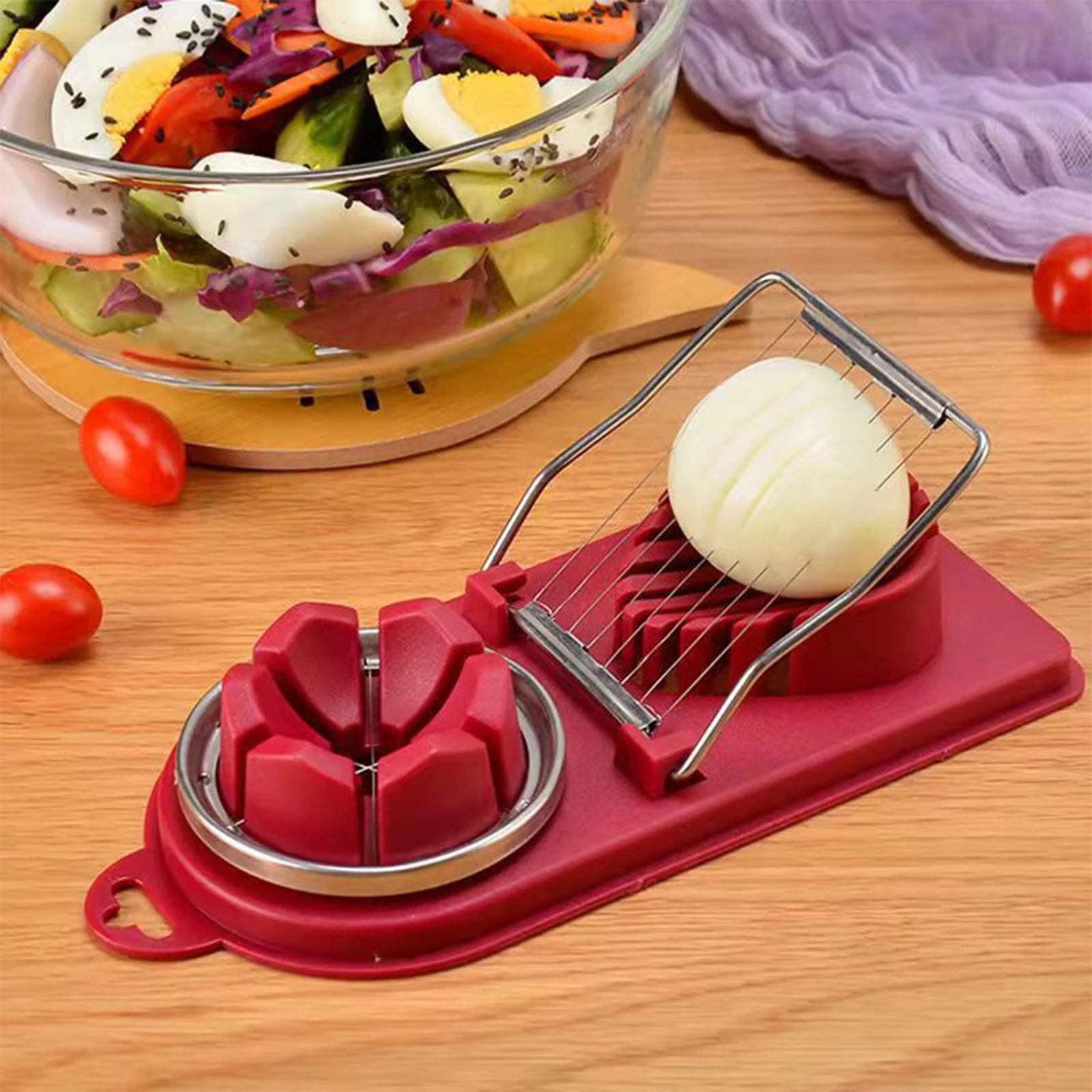 Stainless Steel 2 In 1 Multifunctional Upgrade Egg Cutter Slicer Sectioner Mold Flower-Shape Luncheon Meat Tools Kitchen Gadgets
Stainless Steel 2 In 1 Multifunctional Upgrade Egg Cutter Slicer Sectioner Mold Flower-Shape Luncheon Meat Tools Kitchen Gadgets