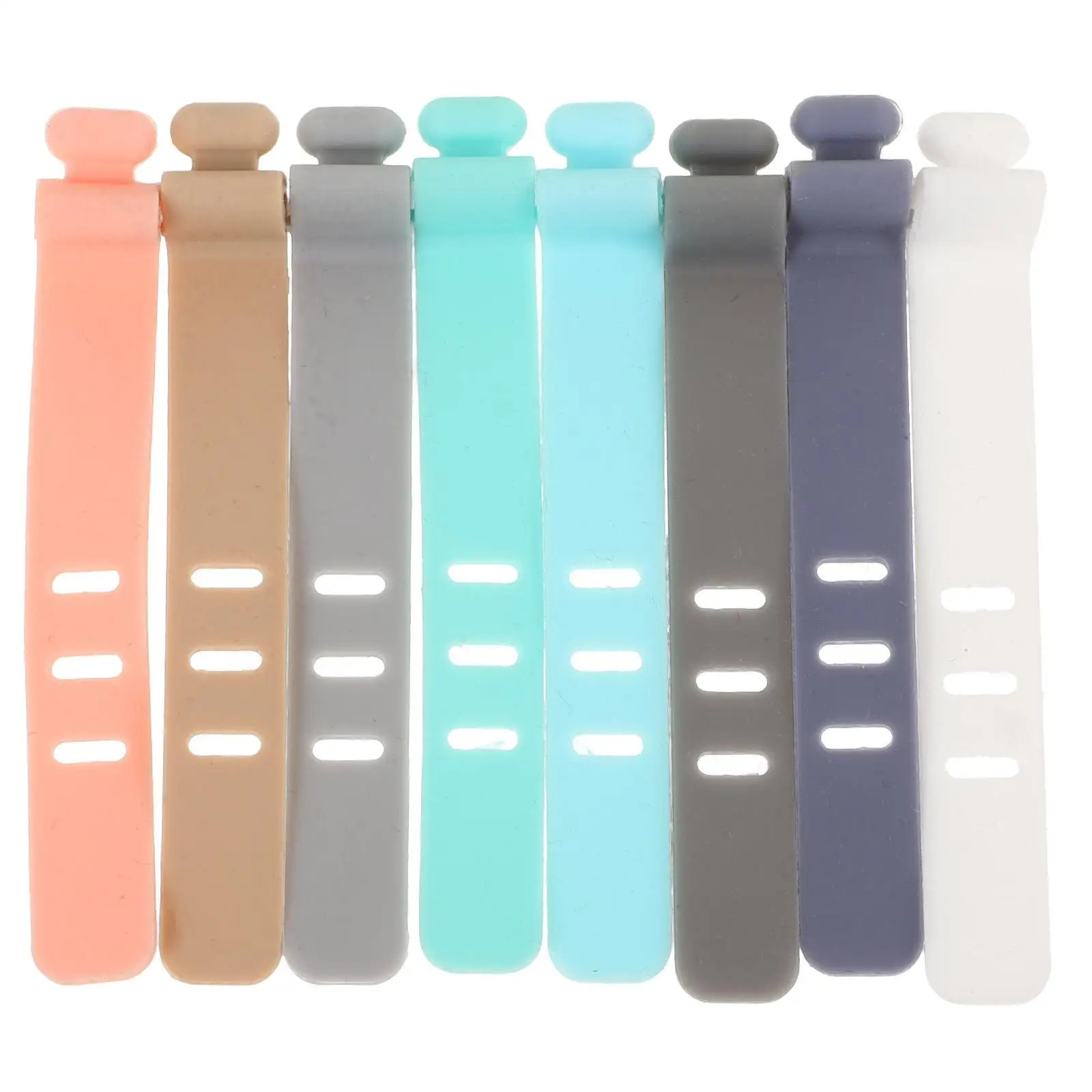 8 Pcs Cable Organizer Reusable Silicone Wire Ties Large Cord Straps Gray Pink Silver Mint Colors
8 Pcs Cable Organizer Reusable Silicone Wire Ties Large Cord Straps Gray Pink Silver Mint Colors