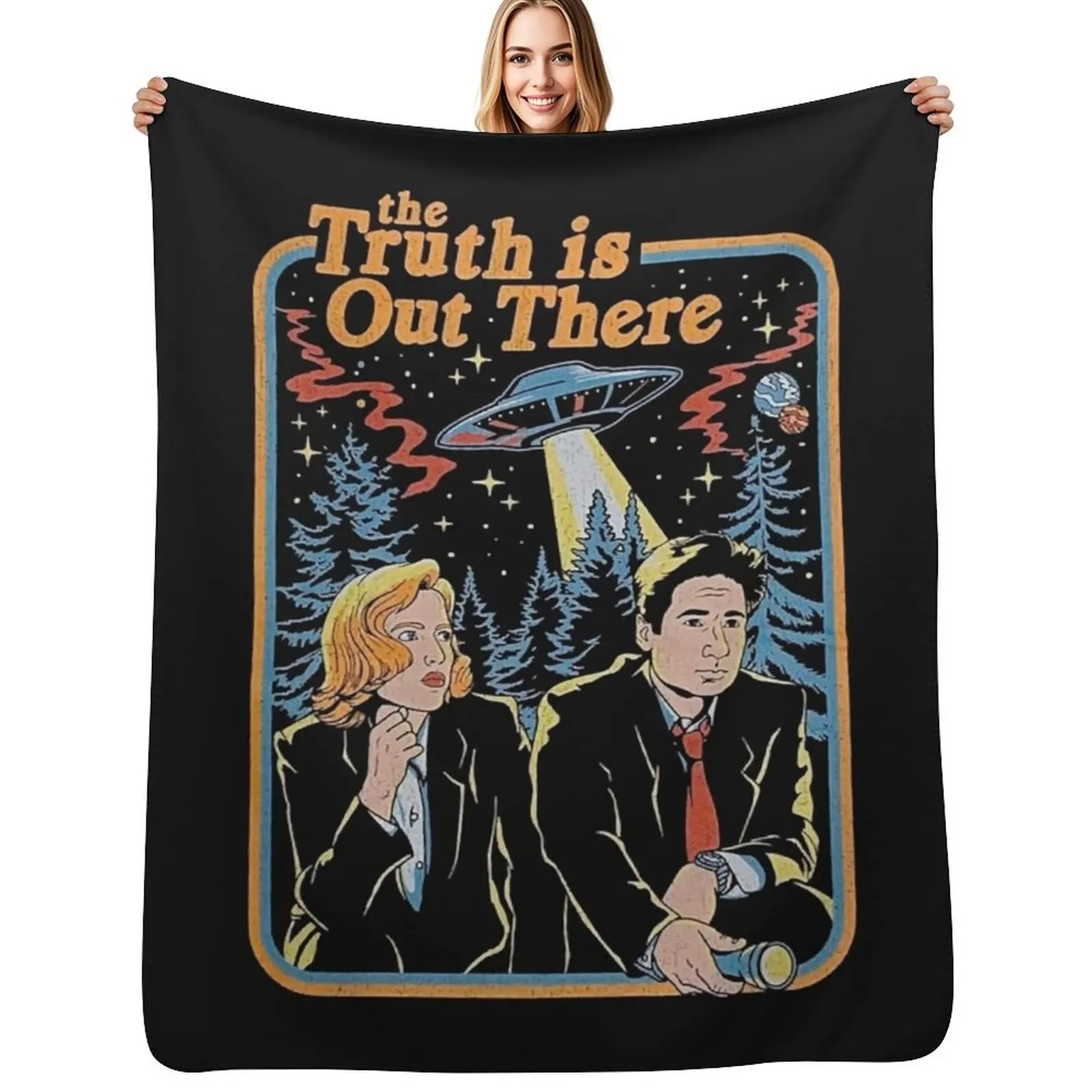The truth is out there - X Files funny Classic T-Shirt Throw Blanket Soft Warm Blanket Gift for Men Women Adults
The truth is out there - X Files funny Classic T-Shirt Throw Blanket Soft Warm Blanket Gift for Men Women Adults
