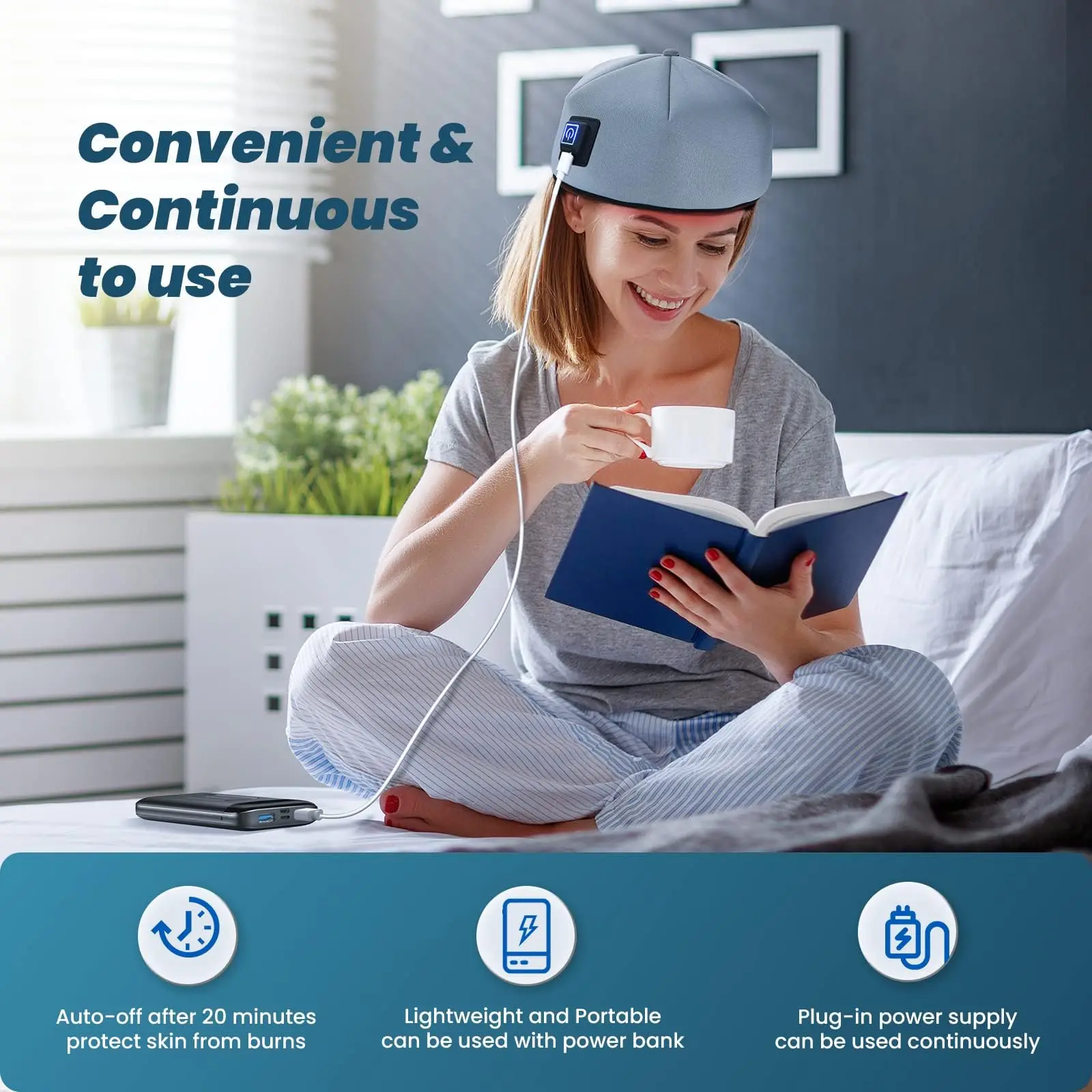 Hair Growth Cap Red Light Therapy Devices LED Hair Loss Cap Treatments Hair Regrowth Helmet Hair Care Anti-hair Loss Improvement
Hair Growth Cap Red Light Therapy Devices LED Hair Loss Cap Treatments Hair Regrowth Helmet Hair Care Anti-hair Loss Improvement