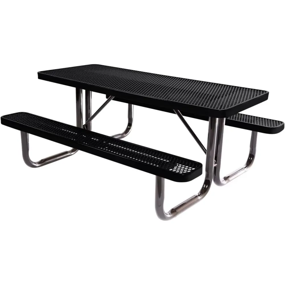 Heavy-Duty 6-Foot Portable Picnic Table, Black, American-Made
Heavy-Duty 6-Foot Portable Picnic Table, Black, American-Made