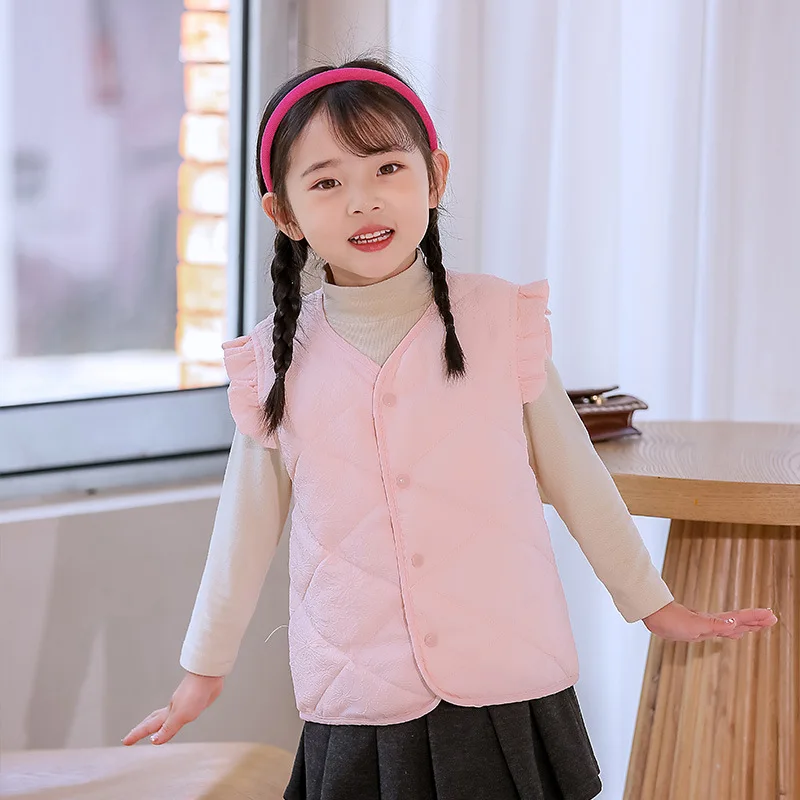 Winter Girls' Down Vest Light and Thin Coats Kids Baby Warm Vest Fashion Children Sleeveless Clothes Jackets Outerwear
Winter Girls' Down Vest Light and Thin Coats Kids Baby Warm Vest Fashion Children Sleeveless Clothes Jackets Outerwear