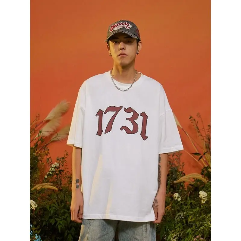 Korean 2024 new style 1731 digital printing couple retro short-sleeved T-shirt sports college style trendy simple versatile top
Korean 2024 new style 1731 digital printing couple retro short-sleeved T-shirt sports college style trendy simple versatile top