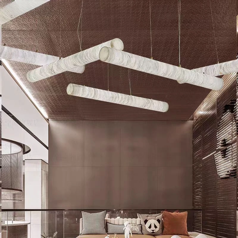 Cylindrical Marble Ceiling Hanging Light Postmodern Long LED Chandelier Modern Living Room Dining Room Luxury Stone Decor Items
Cylindrical Marble Ceiling Hanging Light Postmodern Long LED Chandelier Modern Living Room Dining Room Luxury Stone Decor Items