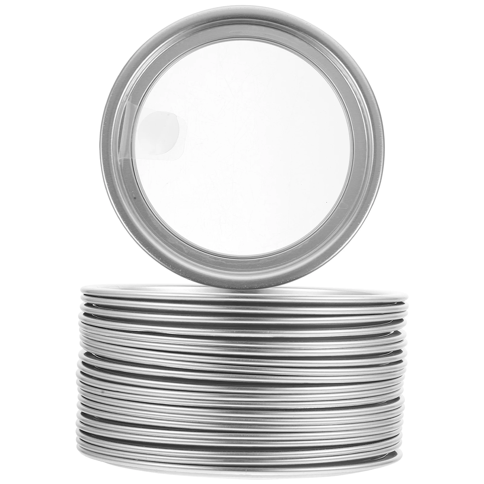 20pcs Aluminum Can Lids Sealing Leakproof Reusable Sturdy Wide Mouth Beverage Soda Canning Jar Lids For Food Storage Home Use
20pcs Aluminum Can Lids Sealing Leakproof Reusable Sturdy Wide Mouth Beverage Soda Canning Jar Lids For Food Storage Home Use
