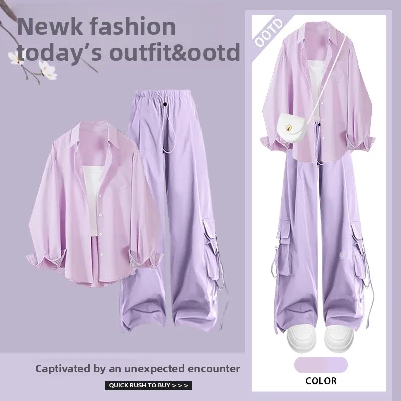 Summer Lazy Style Women's Three-Piece Set High Waist Strap Casual Sports Pants Slimming Shirt Simple Elegance Fashion Ensemble
Summer Lazy Style Women's Three-Piece Set High Waist Strap Casual Sports Pants Slimming Shirt Simple Elegance Fashion Ensemble