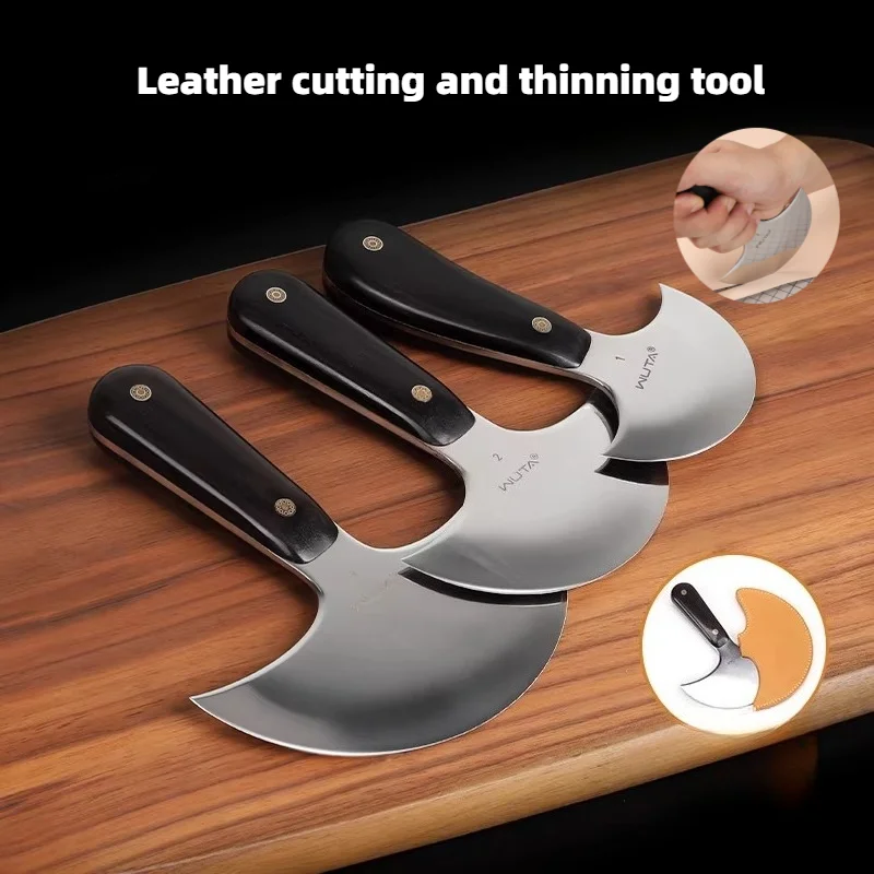 80/105/130mm Semi-round Leather Cutting Knife/440 Steel Material Handmade DIY Leather Cutting Thin Out Knife Tools
80/105/130mm Semi-round Leather Cutting Knife/440 Steel Material Handmade DIY Leather Cutting Thin Out Knife Tools