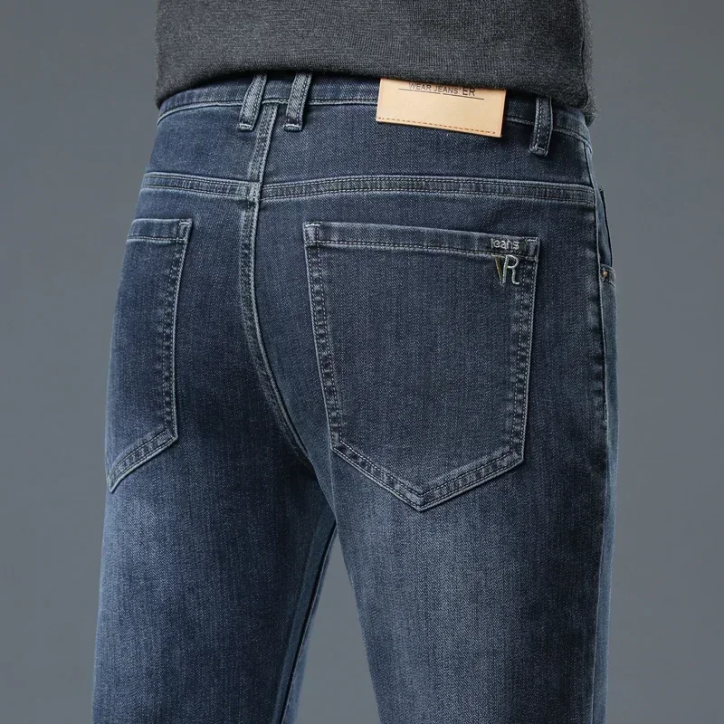 2025 Spring Autumn Brand New Men's Midweight Denim Jeans Slim Cotton Stretch Slim Straight Business Smart Casual Trousers
2025 Spring Autumn Brand New Men's Midweight Denim Jeans Slim Cotton Stretch Slim Straight Business Smart Casual Trousers