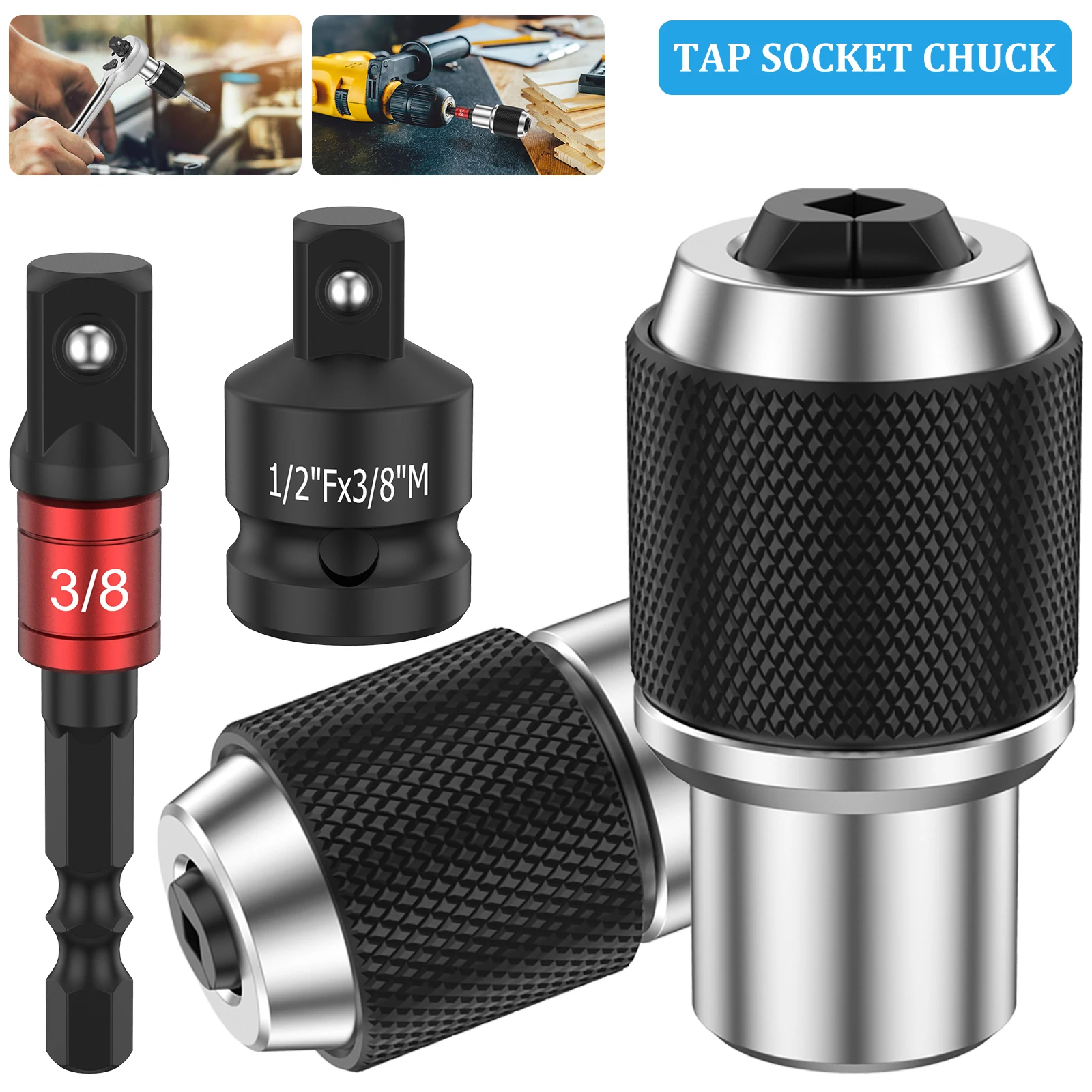 Tap Socket Set Sturdy Multifunctional Tap Extractor Tool Easy to Use Convenient Tap Socket Adapter With Adjustable Jaws
Tap Socket Set Sturdy Multifunctional Tap Extractor Tool Easy to Use Convenient Tap Socket Adapter With Adjustable Jaws