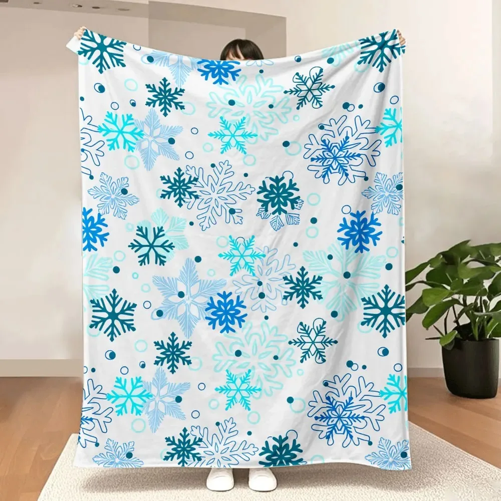 Плед с узором снежинок - светло-бежевый фон с синими оттенками (темный, светлый, бирюзовый), разные размеры и сложный/простой дизайн.
Плед с узором снежинок - светло-бежевый фон с синими оттенками (темный, светлый, бирюзовый), разные размеры и сложный/простой дизайн.